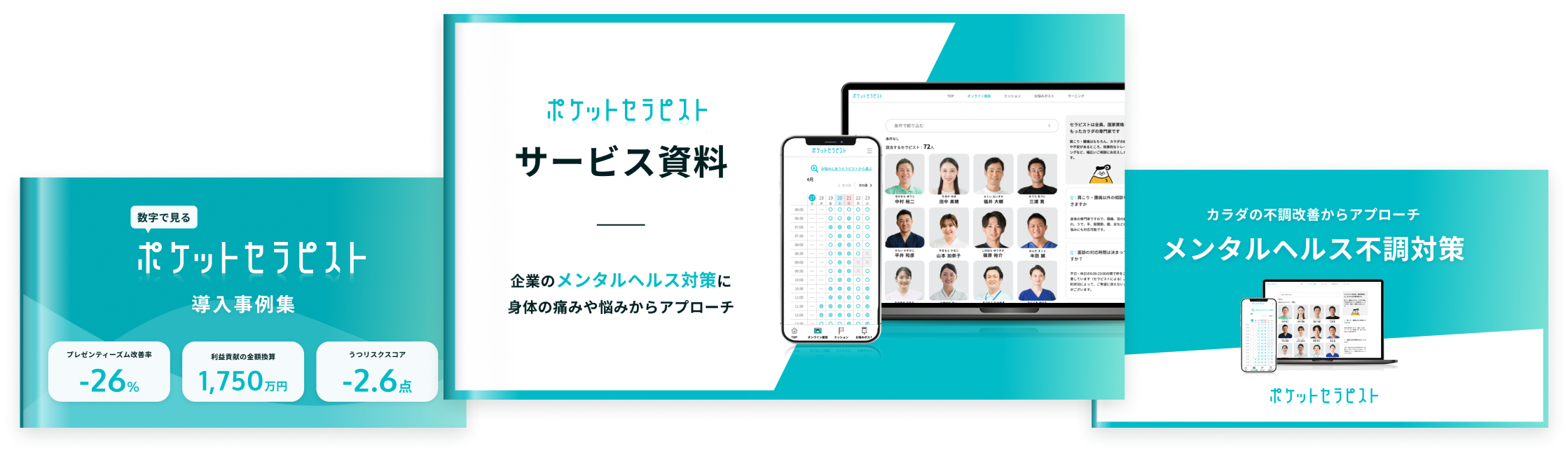 すぐわかる！ポケットセラピスト 資料3点セット